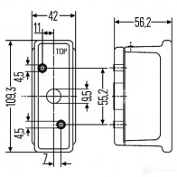 Габаритный фонарь HELLA 2XS 007 841-011 E4 280 028039 18563 - Изображение 2