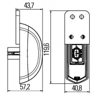 Габаритный фонарь HELLA 18658 CTRX79 2xs205020131 E11 3011 - Изображение 3