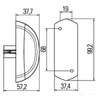 Габаритный фонарь HELLA 2xs205020041 18652 E11 3011 4MGQ00 - Изображение 2