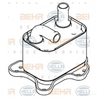 Радиатор АКПП HELLA I3AQC3J _BEHR HELLA SERVICE_ 48022 8mo376792791 - Изображение 2