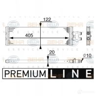 Радиатор АКПП HELLA 4045621528348 J1 319EX 8mo376745521 1424304231