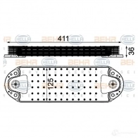 Масляный радиатор двигателя HELLA 6L17 5 8mo376906451 4045621513757 48054 - Изображение 2
