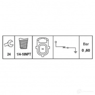 Датчик давления масла HELLA 22464 M 1ZK3 4082300237399 6zl003259771 - Изображение 2