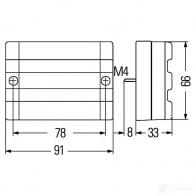 Габаритный фонарь HELLA E1 2439 024582 15385 2pg340000121 - Изображение 2