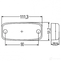 Габаритный фонарь HELLA C5LZIC E24 5881 15388 2pg345600411 - Изображение 2