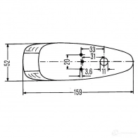 Парковочный огонь HELLA 15216 2PF 001 638-011 E1 11779 024500 - Изображение 2