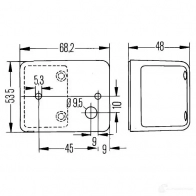 Парковочный огонь HELLA 2PF 006 679-001 78402N E1 21691 15246 - Изображение 2