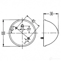 Габаритный фонарь HELLA 15225 E1 11761 024506 2pf001650001 - Изображение 2