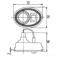 Лампа для чтения HELLA 14072 MFM4 IJ 2ab004074087 9002920139762 - Изображение 2
