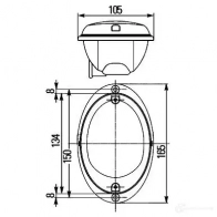 Задний фонарь HELLA Agroluna 1423014311 2SD 343 130-377 E4 10203 - Изображение 2