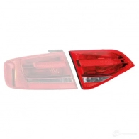 Задний фонарь HELLA Audi A4 (B8) 4 Седан 3.2 Fsi Quattro 258 л.с. 2008 – 2010 2tz009687121 E1 2368 62JW9P