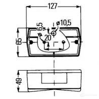 Задний фонарь HELLA E12 7058 E12 6040 17512 2sd997006031 - Изображение 2