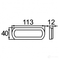 Отражатель, катафот HELLA Shapeline Tech 8ra013403011 50466 G0LVAH - Изображение 3