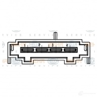 Сопротивление вентилятора салона HELLA 4410S 19820 _BEHR HELLA SERVICE_ 5hl351321491 - Изображение 2