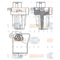 Сопротивление вентилятора салона HELLA 19815 SLJA4J _BEHR HELLA SERVICE_ 5hl351321331 - Изображение 3