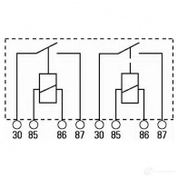 Реле HELLA X8B247 1423014582 4ra003588002 R 08 - Изображение 2