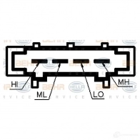 Резистор вентилятора печки HELLA 52360 O7EVYN 9ml351332371 _BEHR HELLA SERVICE_ - Изображение 2