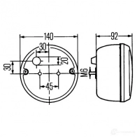 Фонарь заднего хода HELLA 2ZR 001 423-001 18768 028508 E1 8704 - Изображение 2