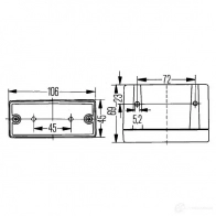 Фонарь заднего хода HELLA L 25 2ZR 006 609-081 E17 2309 18796 - Изображение 2