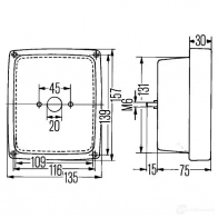 Фонарь заднего хода HELLA MSYOD0 18786 2zr004432001 E1 8728 - Изображение 2