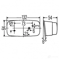 Фонарь заднего хода HELLA 2zr002694001 18771 E1 8708 028507 - Изображение 2