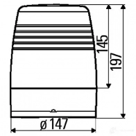 Вращающийся проблесковый маячок HELLA e1 2954 2rl008966021 E1 1419 15863 - Изображение 2