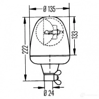 Вращающийся проблесковый маячок HELLA 2rl006846101 025098 15747 e1 2181 - Изображение 2