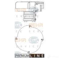 Крышка расширительного бачка HELLA Bmw 7 (F01, F02, F03, F04) 5 Седан 4.4 750 Li 405 л.с. 2011 – 2015 8my376743451 _BEHR HELLA SERVICE_ 4HOKY