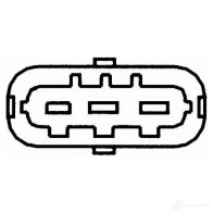 Датчик положения коленвала HELLA 21327 Q87RX 6pu009110641 066 205 - Изображение 2