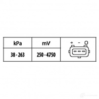 Датчик абсолютного давления HELLA 20684 4082300307078 6PP 009 400-571 K7EX X - Изображение 5
