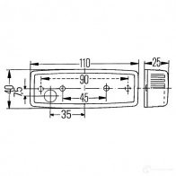 Боковой габаритный фонарь HELLA 2PS 006 717-031 E1 86 024544 15420 - Изображение 2
