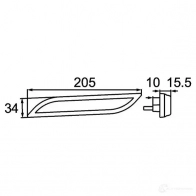 Боковой габаритный фонарь HELLA 2ps013306061 Shapeline Style 1193317411 SFIY2DJ - Изображение 2