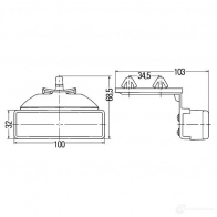 Боковой габаритный фонарь HELLA 15452 ELIHG E1 1429 2PS 008 643-011 - Изображение 2