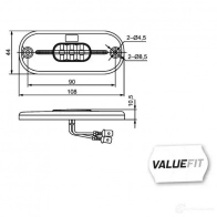 Боковой габаритный фонарь HELLA E4 14802 2PS 357 009-101 BAB0S 15557 - Изображение 2