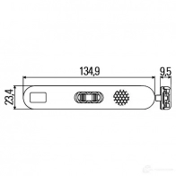 Боковой габаритный фонарь HELLA 15486 2PS 009 226-021 E4 10236 2ELN7J - Изображение 2