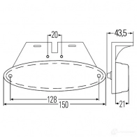 Боковой габаритный фонарь HELLA 2ps007943027 ORN0T E4 9417 15431 - Изображение 2