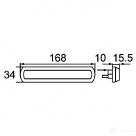 Боковой габаритный фонарь HELLA 2ps013304061 1193317356 DDBI1Q Shapeline Tech - Изображение 2