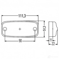 Боковой габаритный фонарь HELLA 15595 E17 9605 I112H7 2ps963639197 - Изображение 2