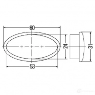 Боковой габаритный фонарь HELLA V0VNH 2ps008138101 E4 9110 15439 - Изображение 2
