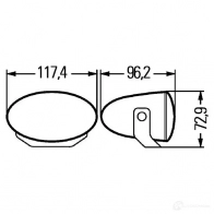 Фара HELLA 1FA 008 283-011 E1 1210 015436 12759 - Изображение 2