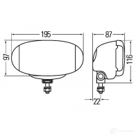 Прожектор HELLA 12787 7RMZVVI Comet FF 550 1fd010953001 - Изображение 2