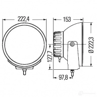 Фара HELLA 1F8 007 560-731 Luminator E1 2255 12719 - Изображение 2