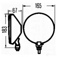 Фара HELLA 015461 12633 1F4 002 608-001 Classic 160 - Изображение 2