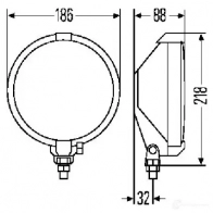Фара HELLA 12675 E1 34553 1F7 004 700-431 015248 - Изображение 2