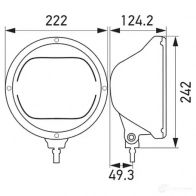 Фара HELLA 7X7L 4 1439265717 1F8 016 797-011 - Изображение 2