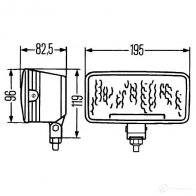 Прожектор HELLA E1 44410 1193312404 Comet 550 1fd005700431 - Изображение 2