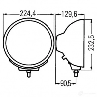 Фара HELLA 1F8 007 560-051 E1 44484 015501 12692 - Изображение 2