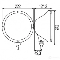 Фара HELLA 12731 1F8 009 797-341 E1 3099 E1 1928 - Изображение 2
