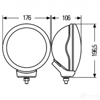 Фара HELLA 015525 1F5 008 273-001 12656 E1 999 - Изображение 2