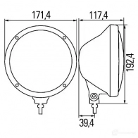 Фара HELLA Rallye 3003 Compact 1F3 010 119-001 12624 E1 1902
